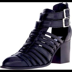 Steve Madden Frenchey Caged Leather Ankle Boots